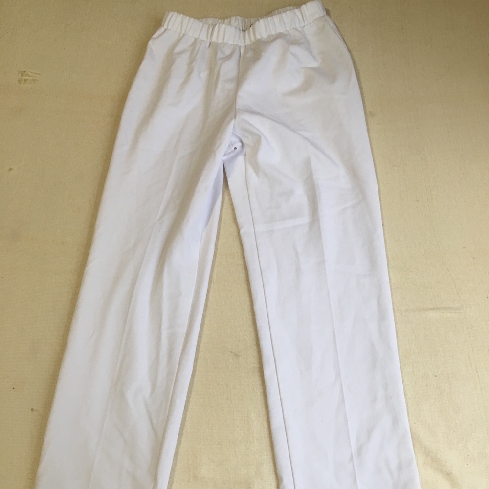 White fabric jeans